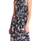 1.STATE Women's Front Tie Halter Cocktail Dress Blue