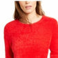 Bar III Women's Eyelash-Finish Sweater Red Size XX-Large