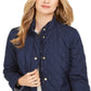 Charter Club Women's Quilted Jacket Blue Size XS