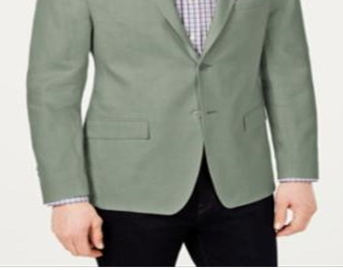 Ralph Lauren Men's Classic Fit Ultra Flex Solid Linen Sport Coat Green Size 38
