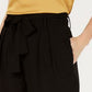 Bar III Women's Belted Solid Shorts Black Size 10