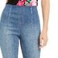 INC International Concepts Women's High Waist Skinny Cropped Jeans Blue Size 10