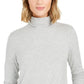 Charter Club Women's Heathered Turtleneck Gray Size Petite Small