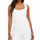 Karen Scott Women's Square Neck Tank Top White Size Small
