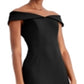 Calvin Klein Women's Off the Shoulder Gown Black Size 6