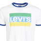 Levi's Men's Teesdale Logo T-Shirt White Size Medium