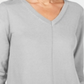 Karen Scott V-Neck Pullover Sweater Gray Size 2XL
