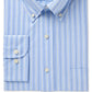 Club Room Men's Classic/Regular Fit Double Stripe Dress Shirt Blue Size 32-33