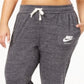 Nike Women's Pocketed Heather Capri Active Wear Pants Gray Size 3X