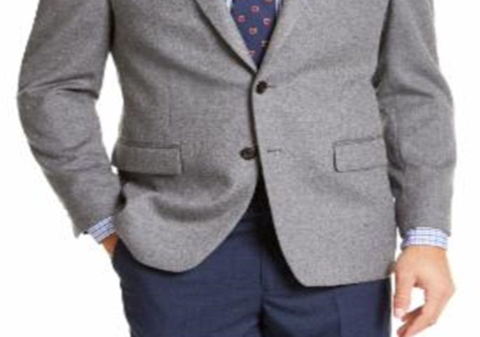 Ralph Lauren Men's Luxury Wool Cashmere Blend Classic Fit Sport Coat Gray Size 48