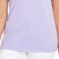 Karen Scott Cotton Scalloped-Neck T-Shirt Purple Size XS