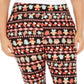 Planet Gold Women's Trendy Plus Printed Leggings Black Size 1X