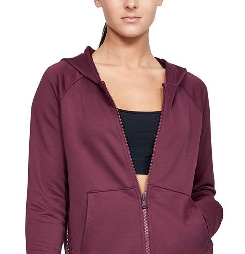 Under Armour Women's Tech Terry Zip Hoodie Purple Size Medium