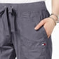 Tommy Hilfiger Women's Casual Shorts Rolled Convertible Cargo Bermuda Shorts Gray Size Medium