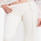 Free People Women's Penny Pull Over Flare Jeans White Size 25