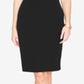 Rachel Roy Women's Ruffled Cold Shoulder Halter Below the Knee Evening Sheath Dress Black Size Small