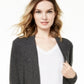 Charter Club Women's Nicki Cashmere Open Front Cardigan Gray Size Petite XL