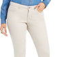 Style & Co Women's Curvy Fit Skinny Fashion Jeans Brown Size 16