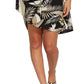 Volcom Junior's Hey Bud Printed Fit & Flare Dress Black Size L