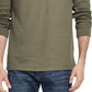 Weatherproof Vintage Men's Heather Long Sleeve T-Shirt Green Size Small