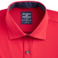 Society of Threads Men's Dress Shirt Red Size Medium