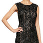Alex Evenings Women's Sleeveless Full Length Fit Flare Formal Dress Black Size 8