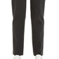 Theory Women's Knit Twill Houndstooth Trouser Pants Black Size 2