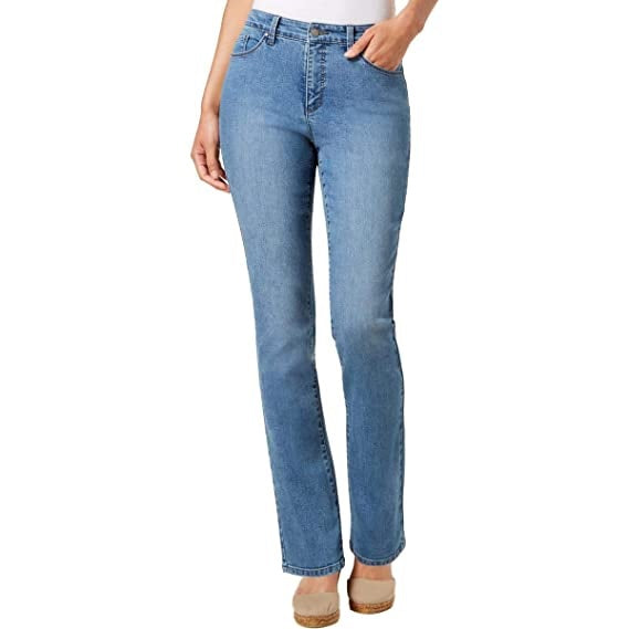 Charter Club Lexington Straight-Leg Jeans Blue Size 12-S