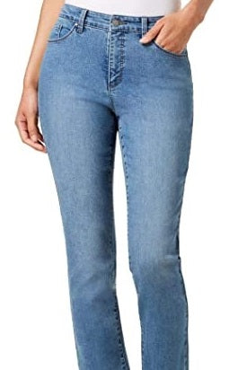 Charter Club Lexington Straight-Leg Jeans Blue Size 12-S