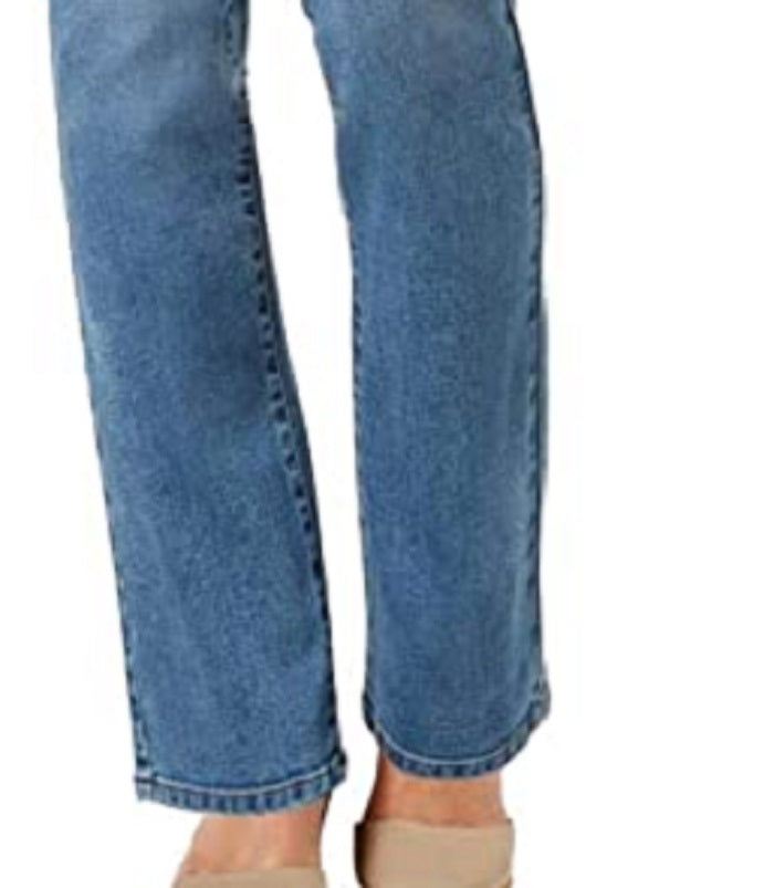 Charter Club Women's Lexington Straight Leg Jeans Blue Size 16 SHORT