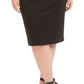 Kasper Women's Color Block Sleeveless Jewel Neck Knee Length Sheath Wear to Work Dress Pink Size 22W