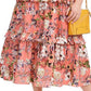 INC International Concepts Women's Sleeveless Floral Smocked Maxi Dress Orange Size 3X