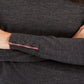 Charter Club Women's Merino Wool Button Cuff V Neck Sweater Gray Size Medium