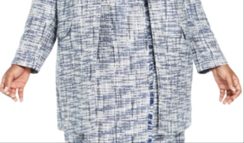 Calvin Klein Women's Wear to Work Jacket Plus Blue Size 18W
