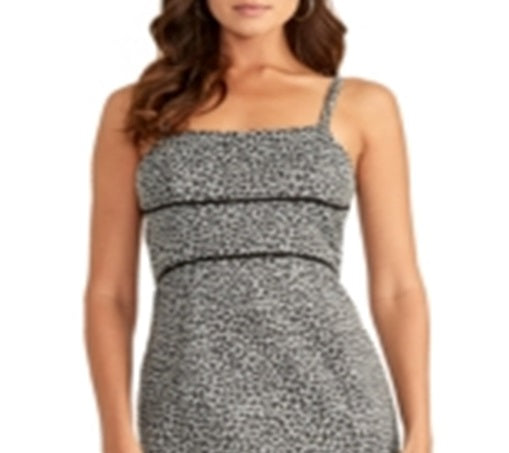 Rachel RoyWomen's Natasha Sleeveless Animal Print Party Dress Gray Size 14