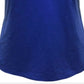 JM Collection Women's Mixed Button Top Blue Size Medium