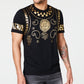 Inc International Concepts Men's Embellished Foil Baroque T-Shirt - Deep Black Size S