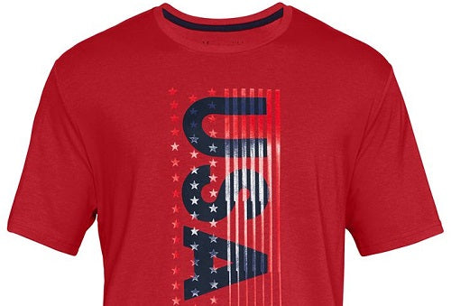 Under Armour Men's Charged Cotton Graphic T-Shirt Red Size Small