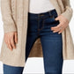 Karen Scott Women's Turbo Duster Cardigan Brown Size Small