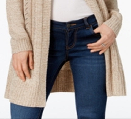 Karen Scott Women's Turbo Duster Cardigan Brown Size Small