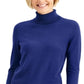 JM Collection Women's Turtleneck Sweater Blue Size X-Large