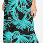 Alfani Women's Printed Tulip Hem Dress Green Size Petite L