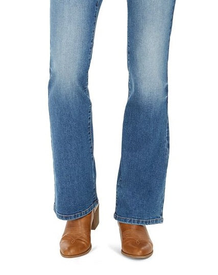 Style & Co Women's Button Fly Boot Cut Jeans Blue Size 2