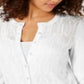 Charter Club Women's Pointelle Knit Cardigan White Size -M