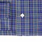 Ralph Lauren Men's Classic Fit Easy Care Plaid Dress Shirt Blue Size 15X32-33