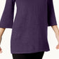 Karen Scott Women's Cowlneck Tunic Purple Size Small