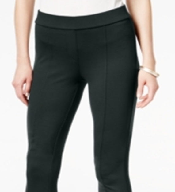 Style & Co Women's Seamed Ponte Knit Skinny Pants Gray Size Petite S-M