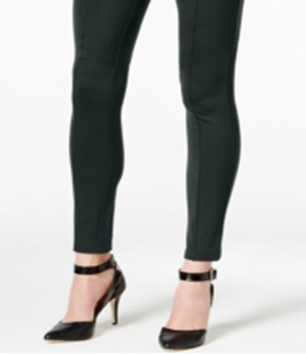 Style & Co Women's Seamed Ponte Knit Skinny Pants Gray Size Petite S-M