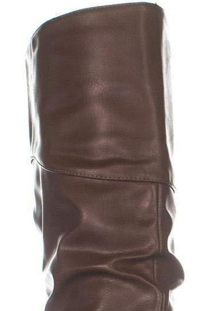 Style & Co Women's Almond Toe Knee High Riding Boots Brown Size 9 M-WC