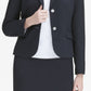 Calvin Klein Women's Flap Pocket Two Button Blazer Blue Size 6